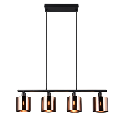 Lámpara de techo colgante Trio Jason LED bronzefarbig 2700K 150cm R36304064