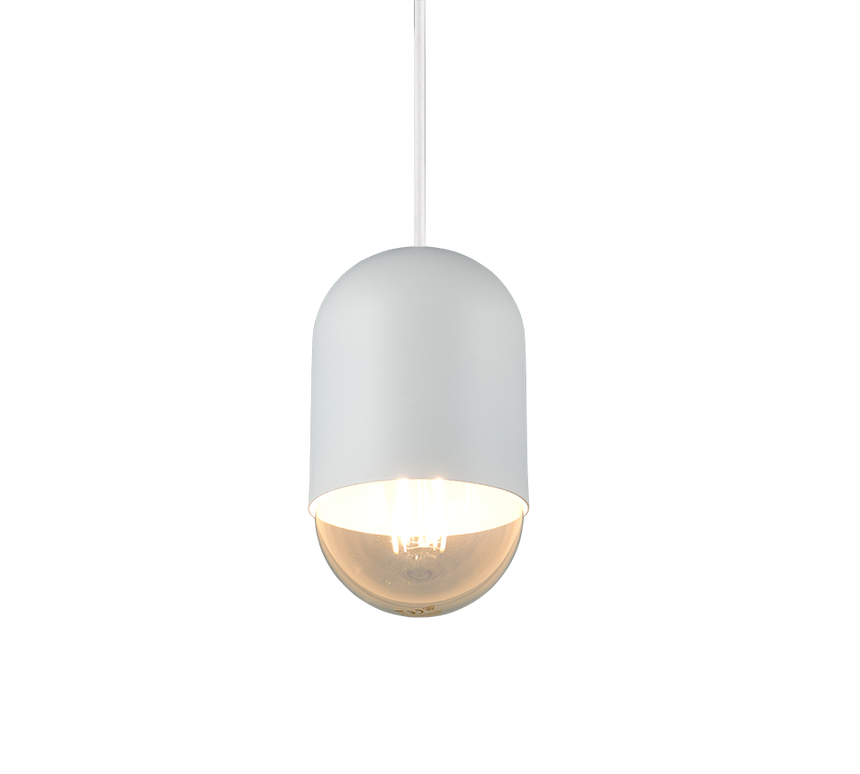 Lámpara de techo colgante Trio Nara LED blanco mate 2700K 150cm R36311031