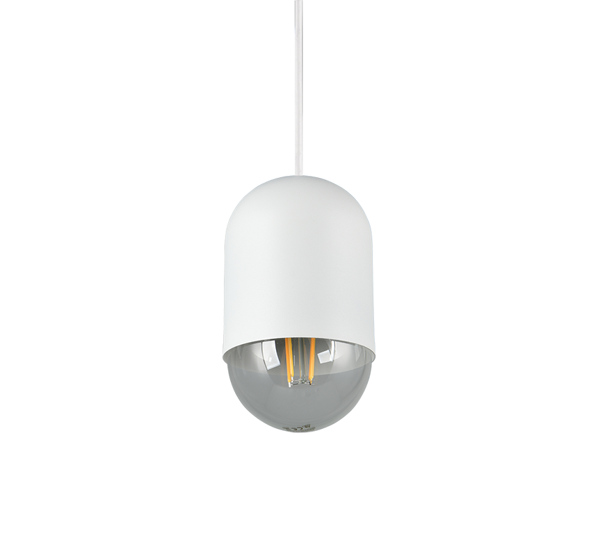 Lámpara de techo colgante Trio Nara LED blanco mate 2700K 150cm R36311031
