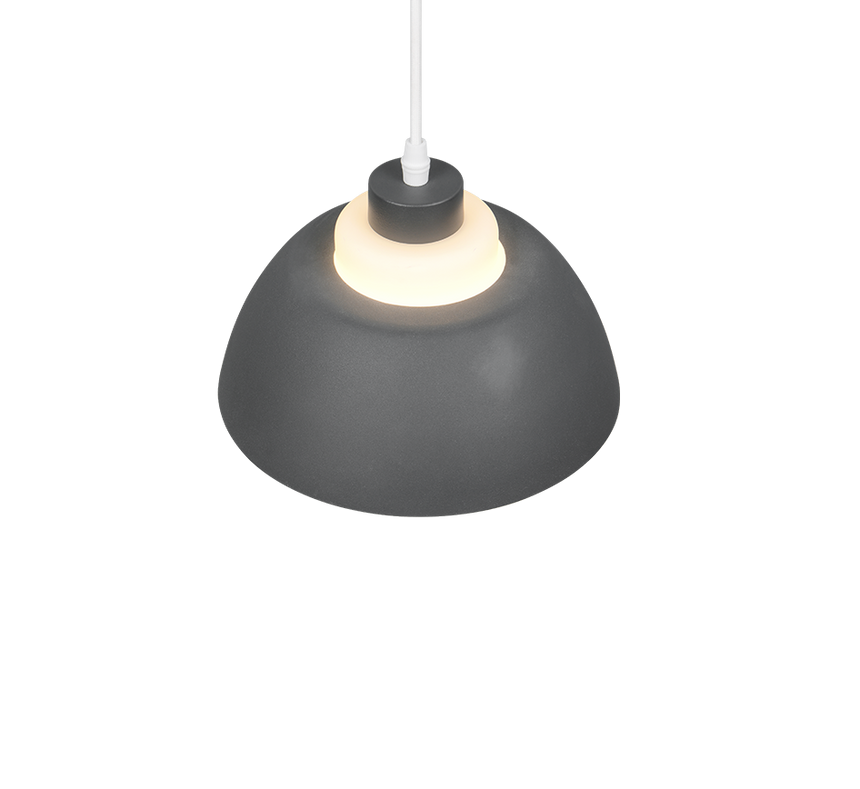 Lámpara de techo colgante Trio Tilos LED antracita 2700K 150cm R36501042