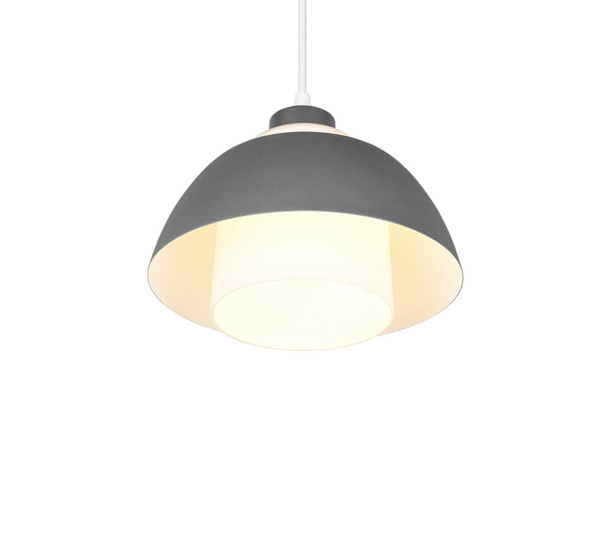 Lámpara de techo colgante Trio Tilos LED antracita 2700K 150cm R36501042