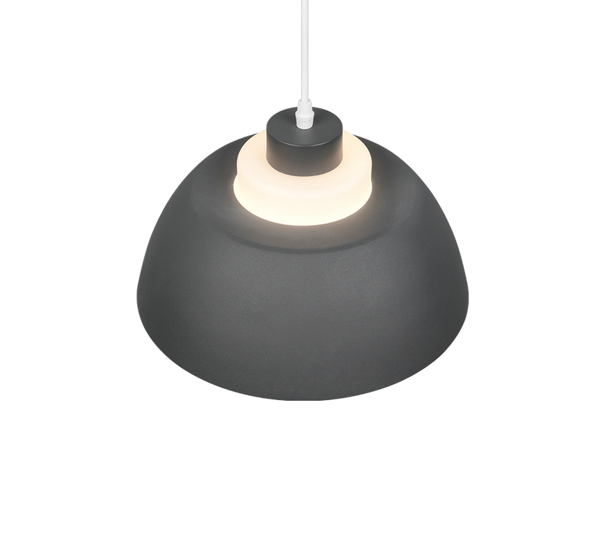 Lámpara de techo colgante Trio Tilos LED antracita 2700K 150cm R36501942