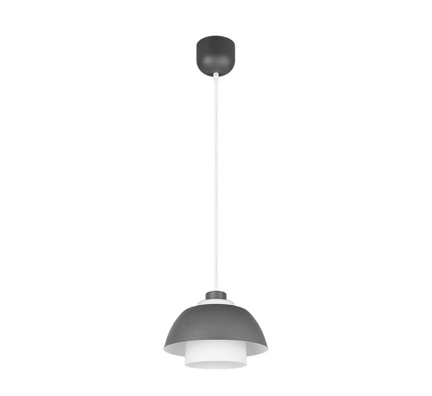 Lámpara de techo colgante Trio Tilos LED antracita 2700K 150cm R36501942