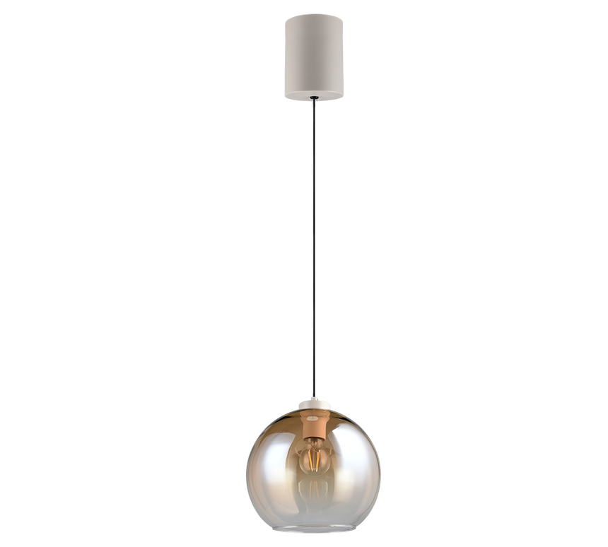 Lámpara de techo colgante Trio Liora LED amber-colored 2700K 150cm R36601013