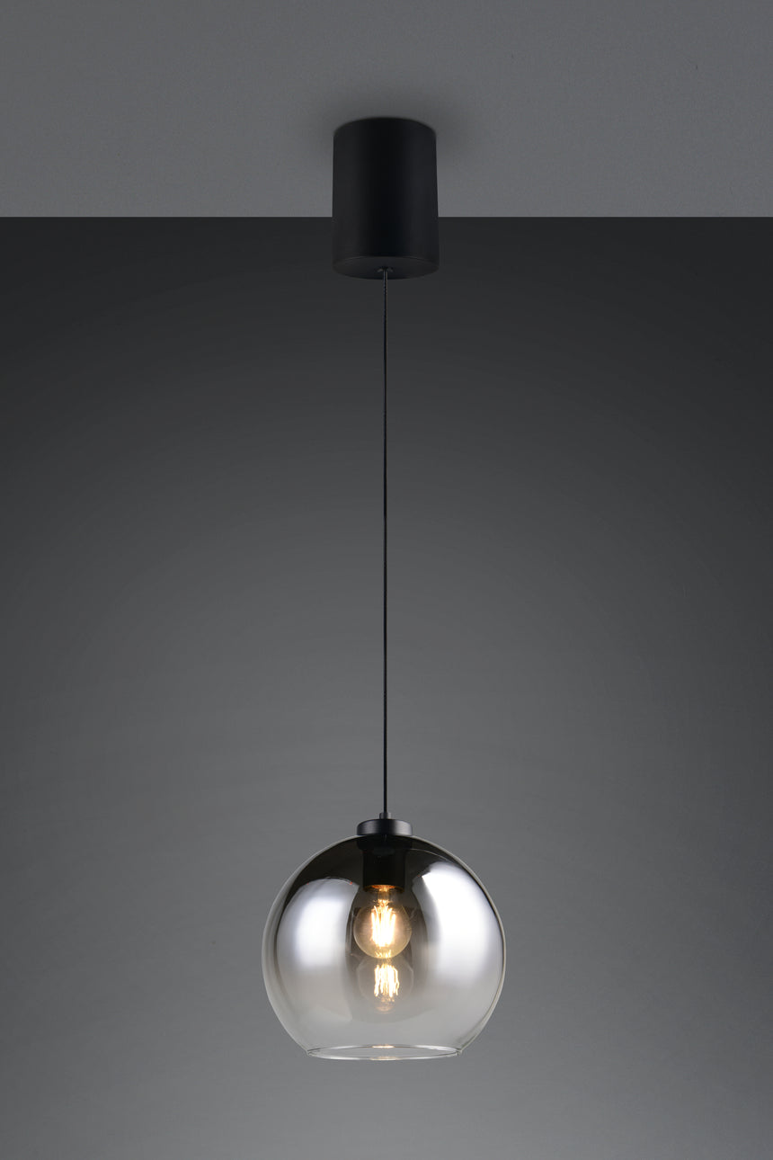 Lámpara de techo colgante Trio Liora LED smoke 2700K 150cm R36601054