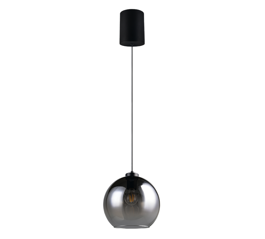 Lámpara de techo colgante Trio Liora LED smoke 2700K 150cm R36601054