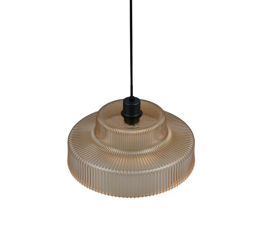 Lámpara de techo colgante Trio Abella LED amber-colored 2700K 150cm R36761013