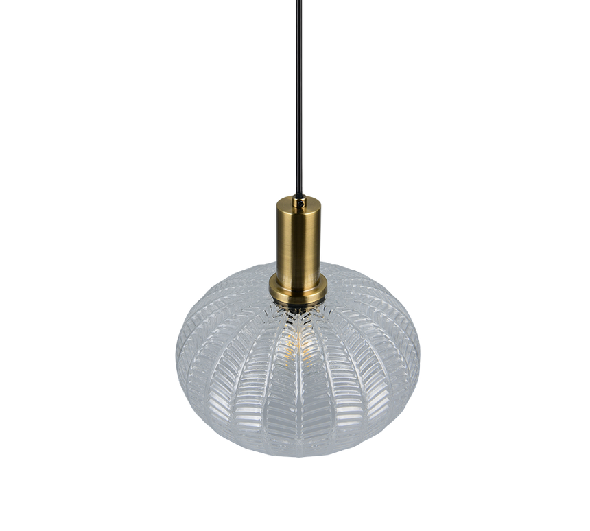 Lámpara de techo colgante Trio Elvezia LED transparent clear 2700K 150cm R367710