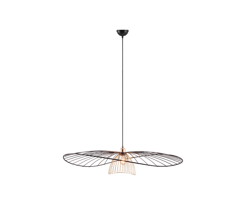 Lámpara de techo colgante Trio Lauris LED negro mate 2700K 150cm R36791032