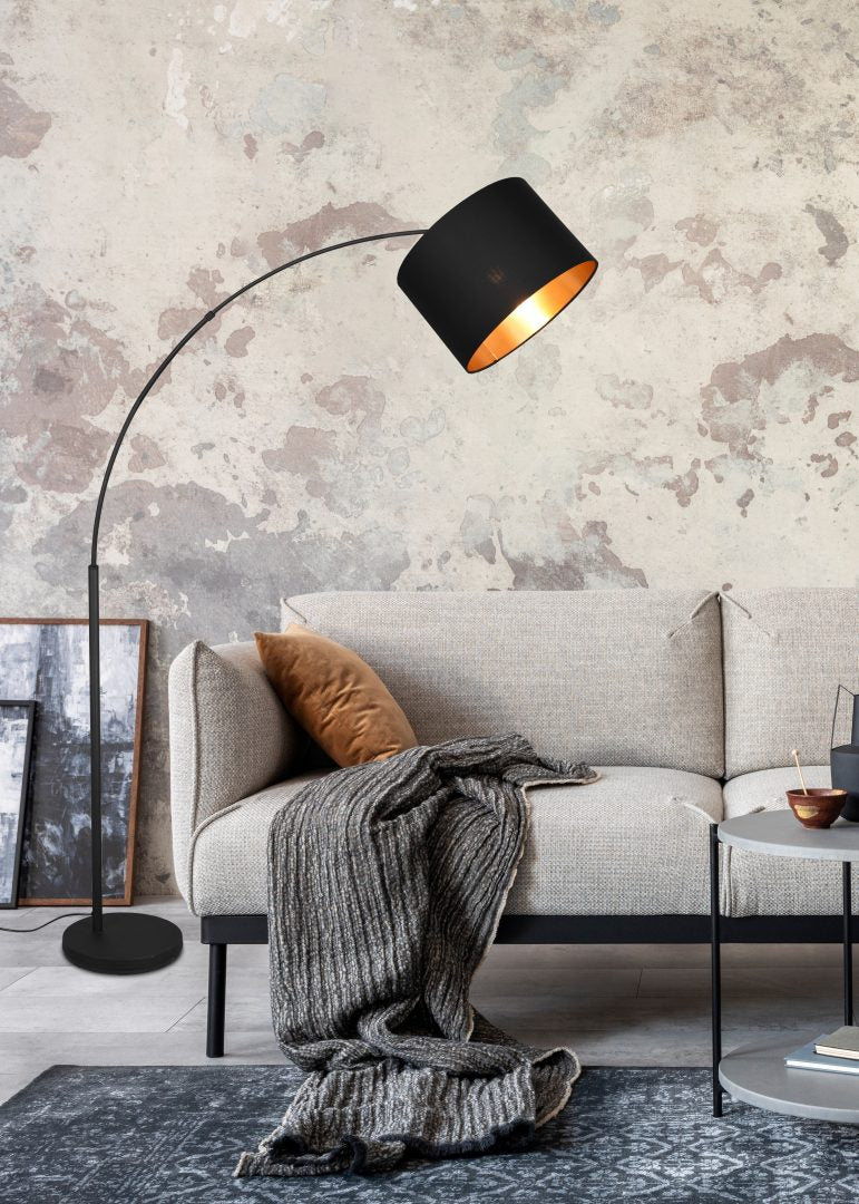 Trio Bolivia Black mat metal floor lamp R40081080