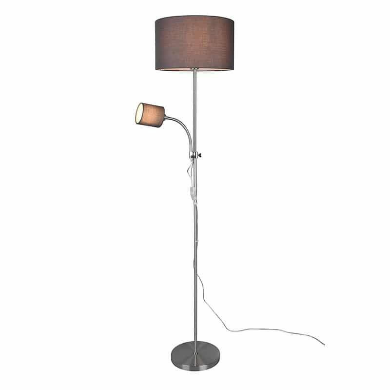 Trio Owen Matte Nickel Metal Floor Lamp R40192007
