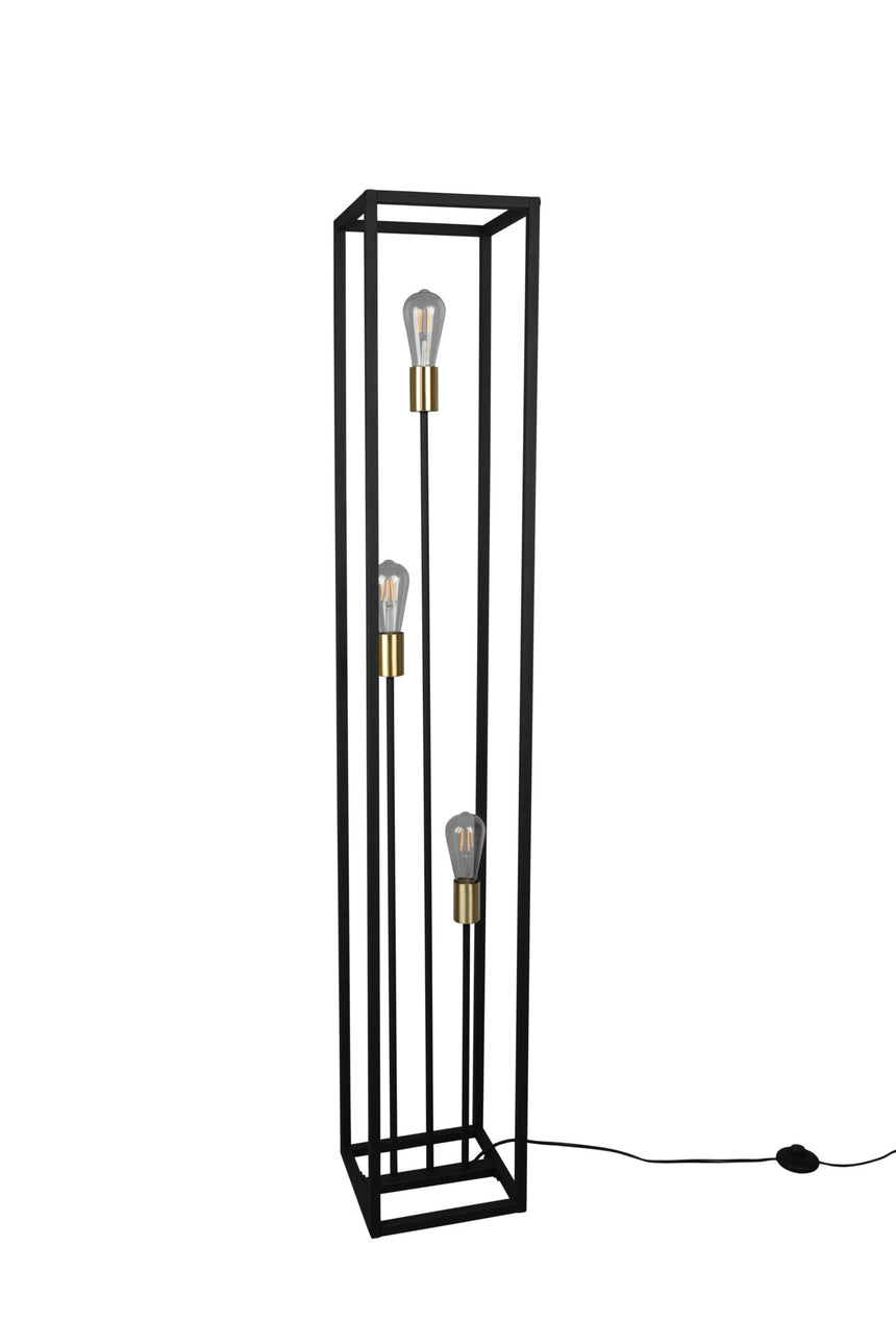 Trio Vito Black Mat Metal Floor Lamp R40193032