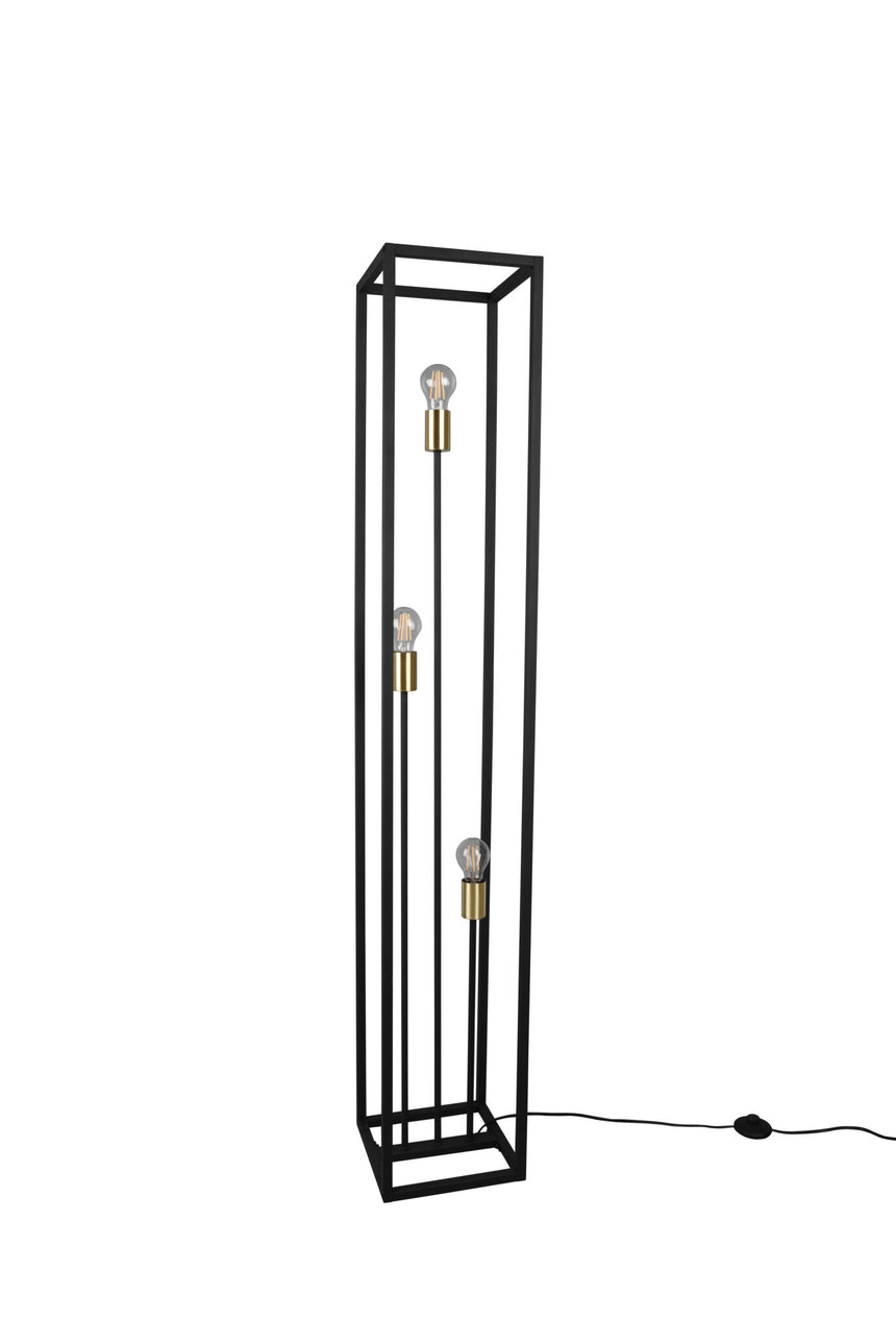 Trio Vito Black Mat Metal Floor Lamp R40193032