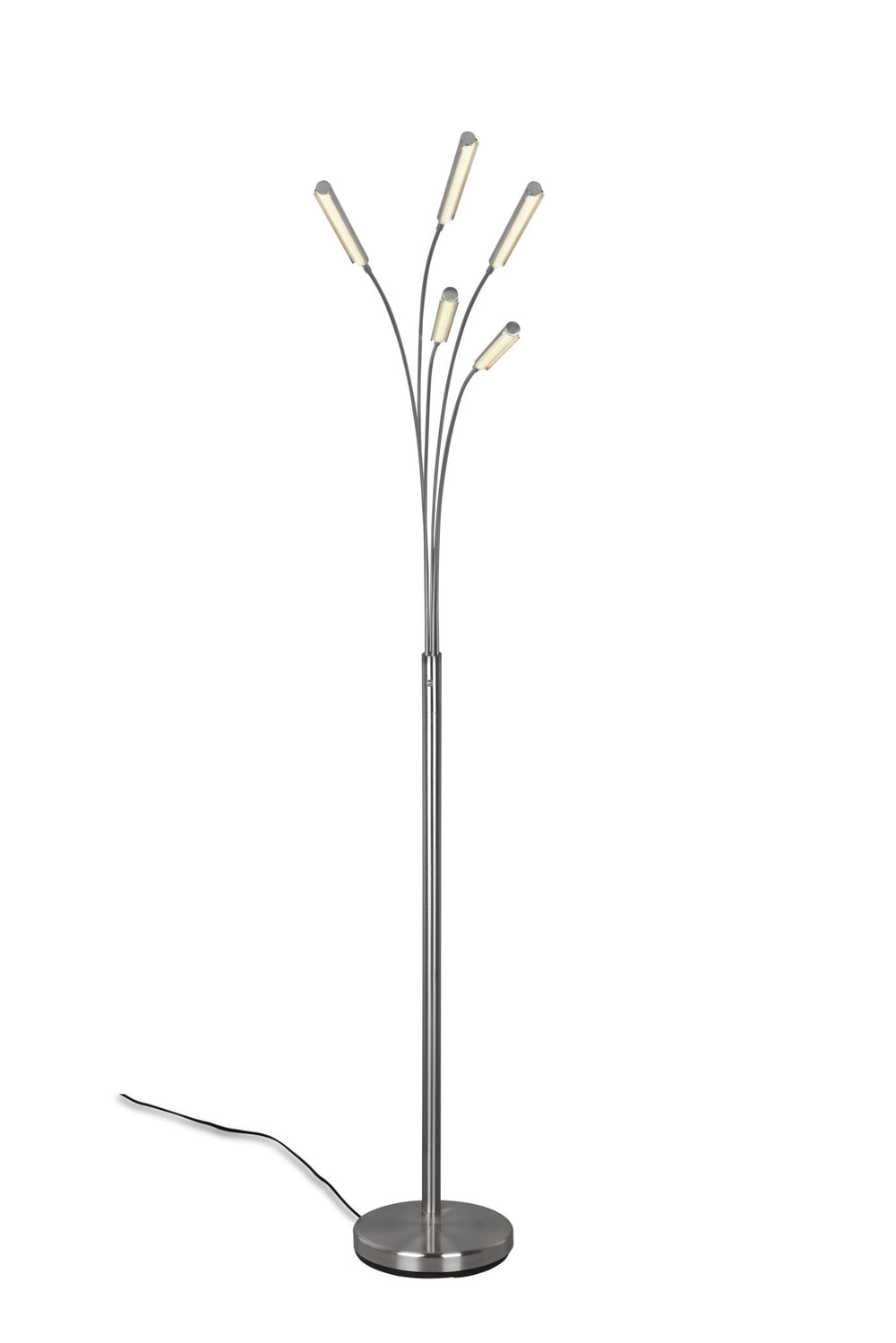 Trio Reed Matte Nickel Metal LED Floor Lamp R41031507