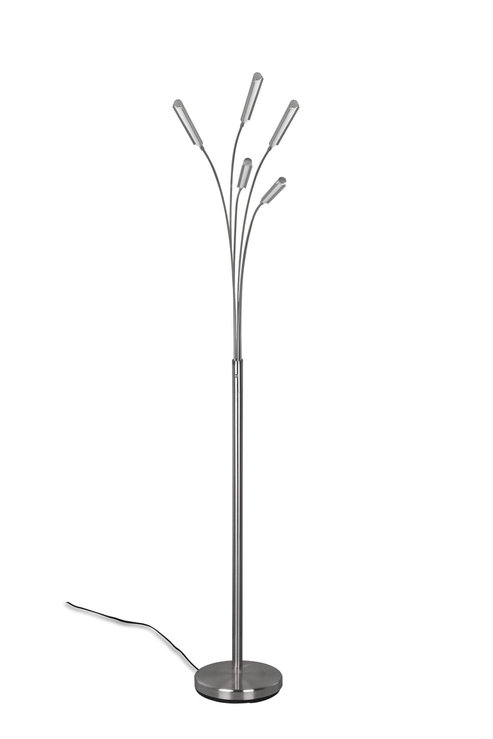 Trio Reed Matte Nickel Metal LED Floor Lamp R41031507