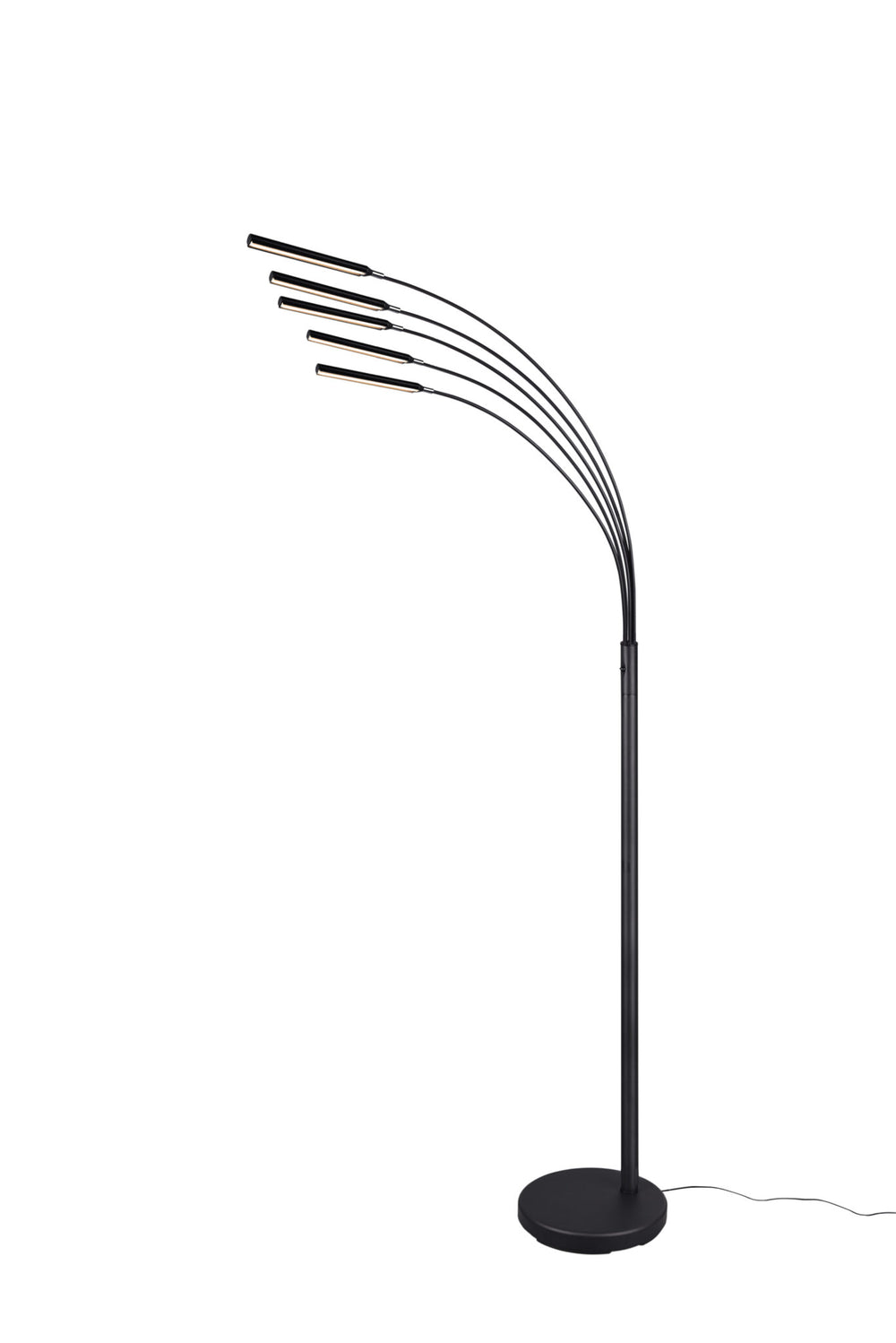 Trio Reed Black Mat Metal LED Floor Lamp R41031532