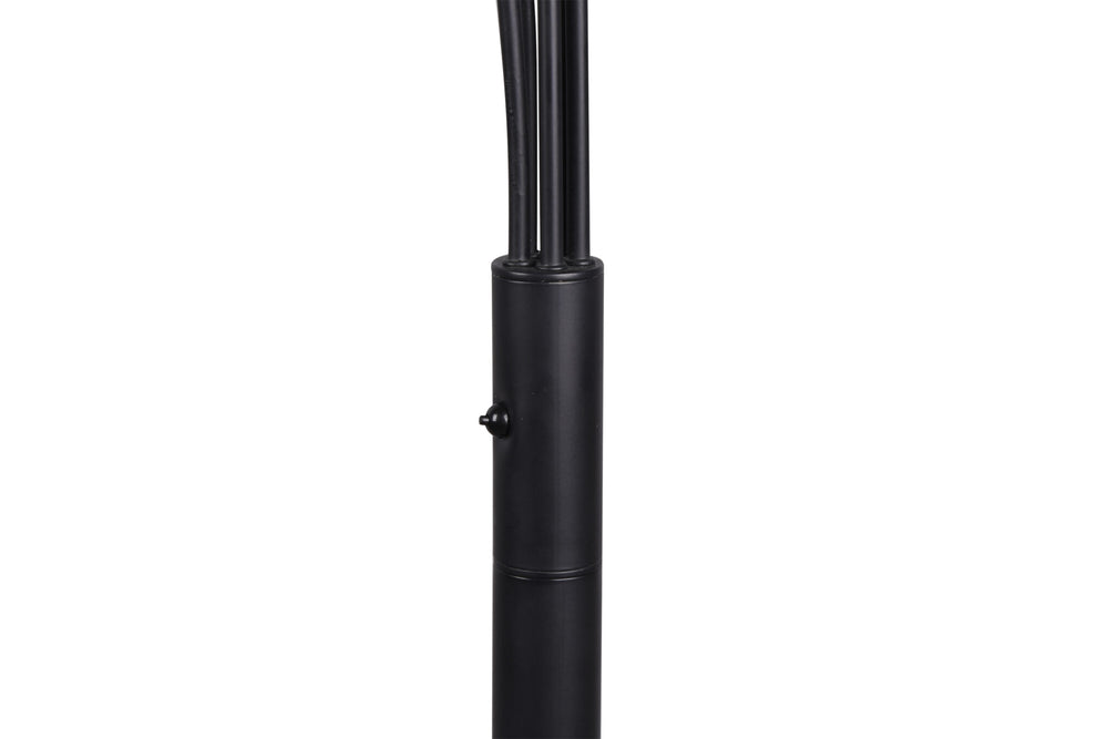 Trio Reed Black Mat Metal LED Floor Lamp R41031532