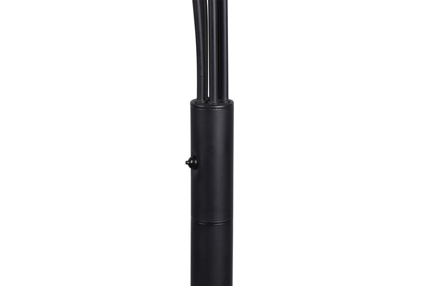 Trio Reed Black Mat Metal LED Floor Lamp R41031532