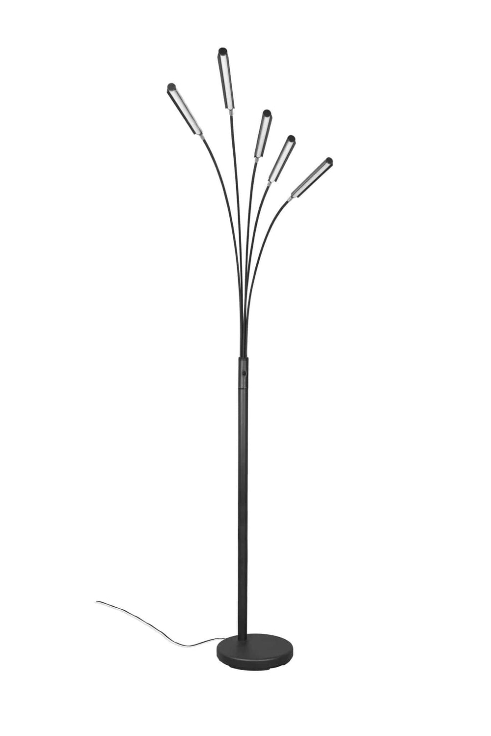 Trio Reed Black Mat Metal LED Floor Lamp R41031532
