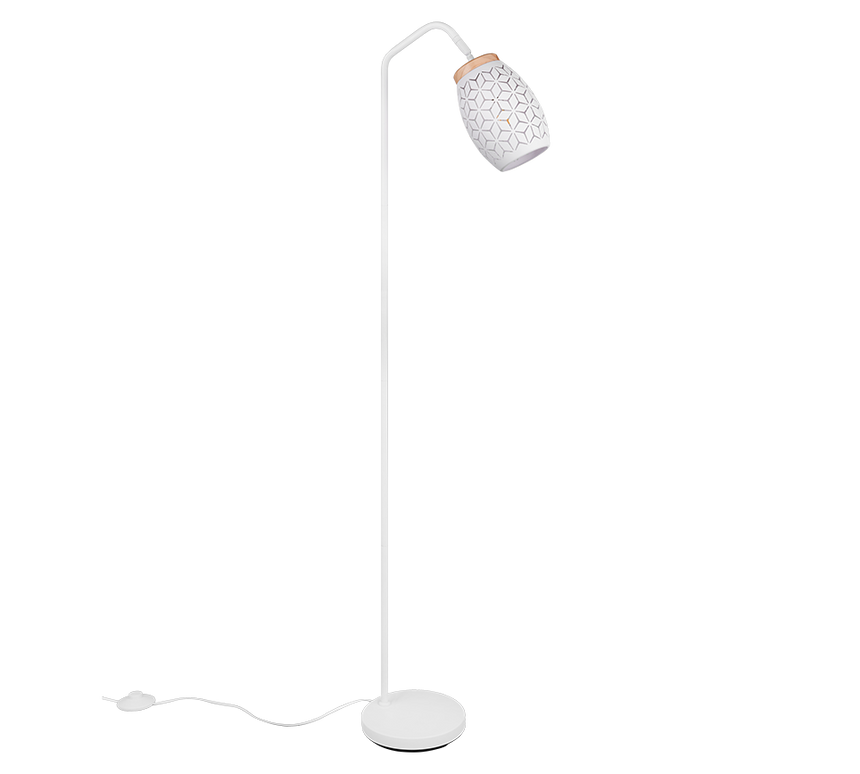 Lámpara de pie Trio Bidar blanco mate 147cm R41571031 - vista 2