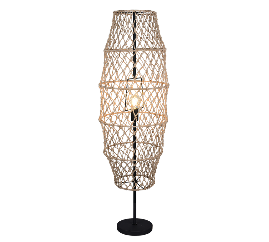Lámpara de pie Trio Hive LED negro mate 2700K 120cm R41681036