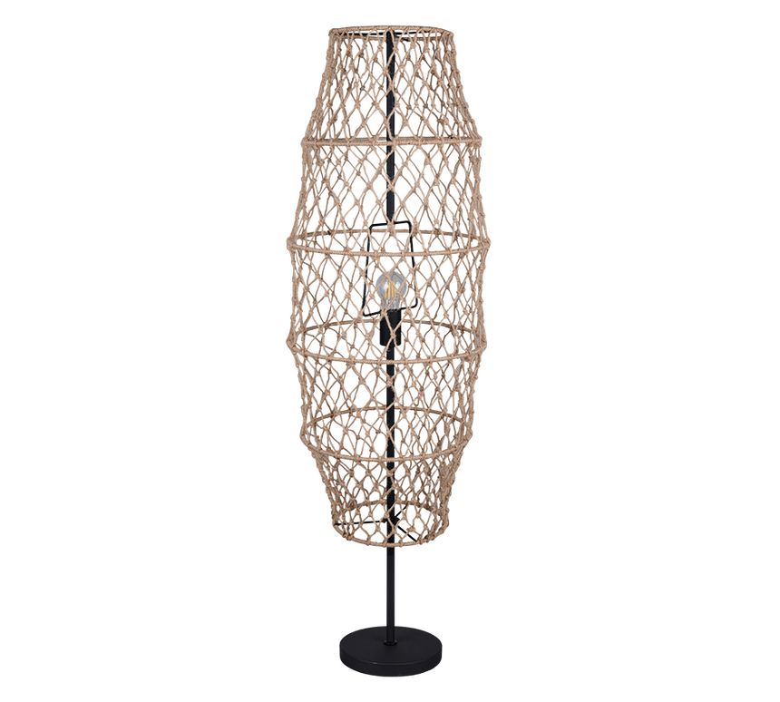 Lámpara de pie Trio Hive LED negro mate 2700K 120cm R41681036