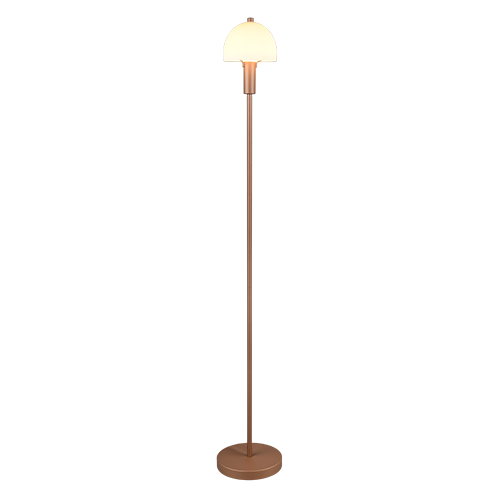 Lámpara de pie Trio Glenn LED marrón café 3000K 120cm R41961065