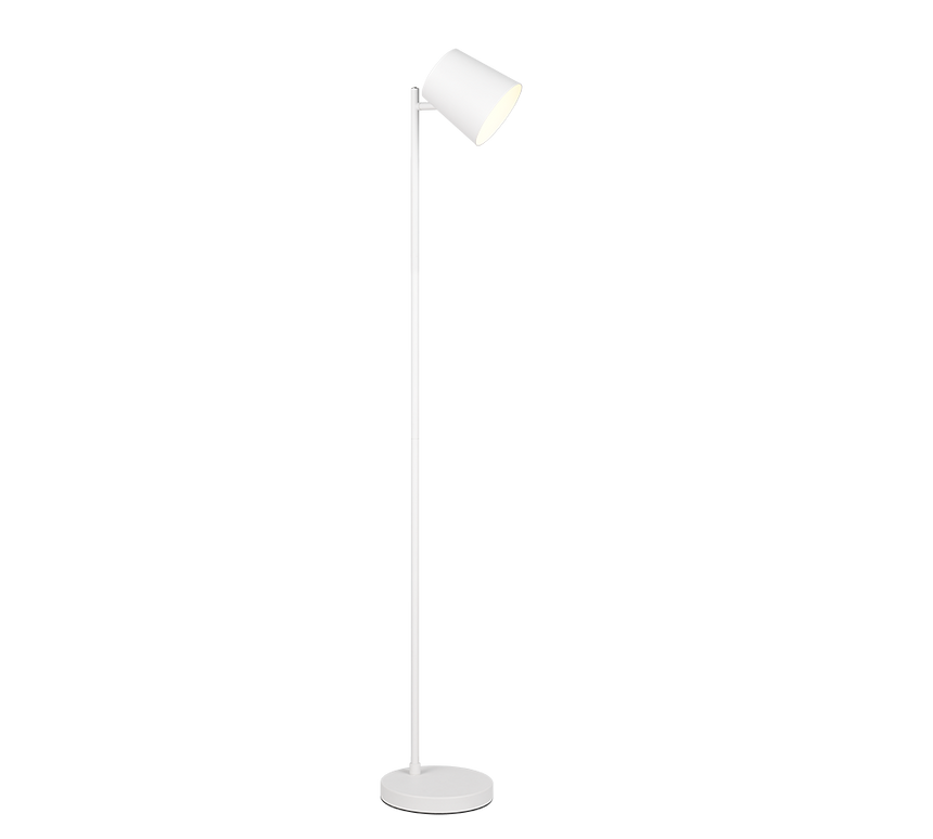 Lámpara de pie Trio Blake LED blanco mate táctil 3000K 125cm R42111131