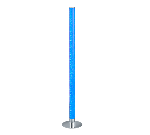 Lámpara de pie Trio Leia LED cromo 3000K 104cm R42571100