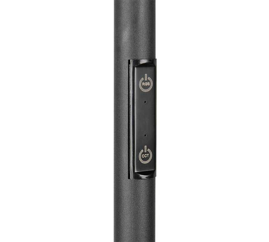 Lámpara de pie Trio Samba LED negro mate CCT 175cm R43411132
