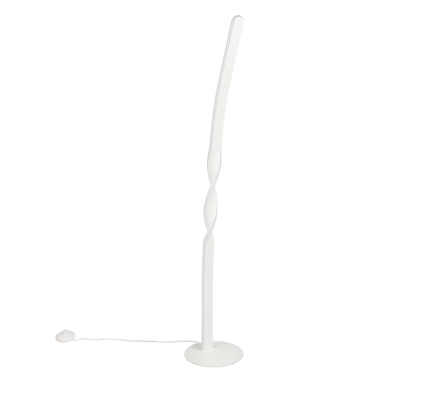 Lámpara de pie Trio Ginko LED blanco mate 4000K 110cm R45791131