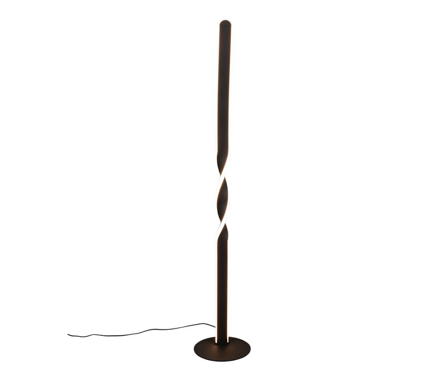 Lámpara de pie Trio Ginko LED negro mate 3000K 110cm R45791132 - vista 2