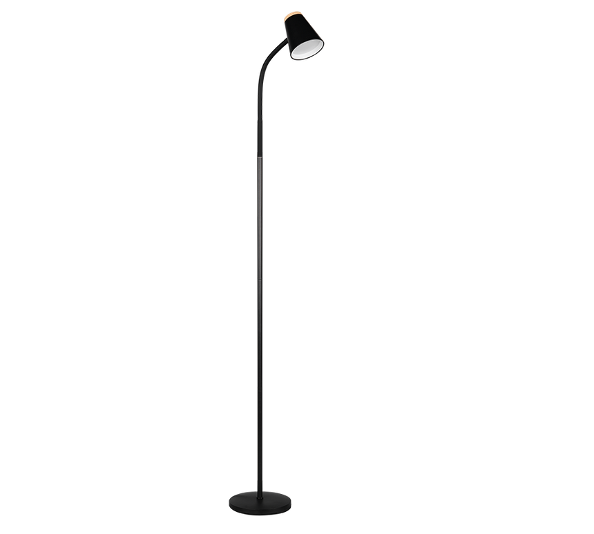 Lámpara de pie Trio Pongo LED negro 3000K 145cm R45831102 - vista 5
