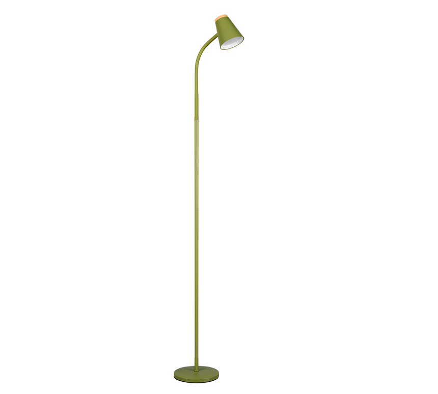 Lámpara de pie Trio Pongo LED verde 3000K 145cm R45831115 - vista 5