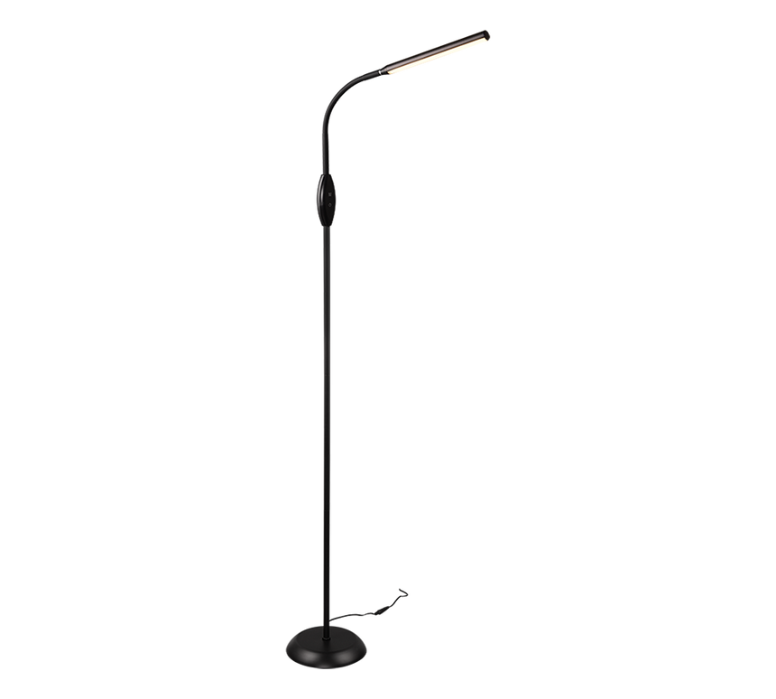 Lámpara de pie Trio Toro LED negro táctil 145cm R47641102