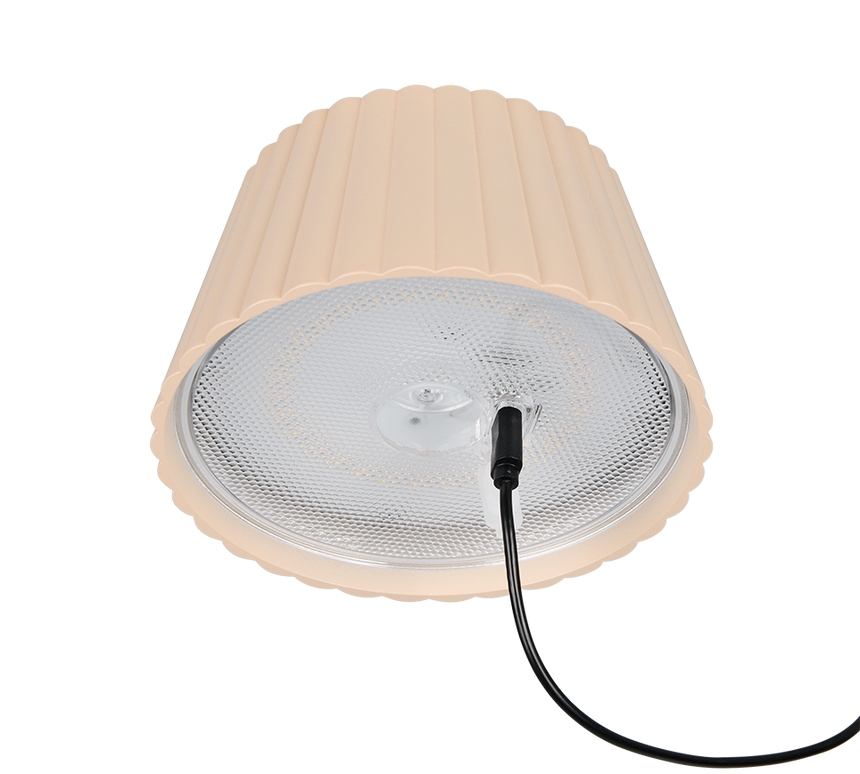 Lámpara de pie de exterior Trio Suarez LED sand táctil 3000K IP44 123cm R4770616