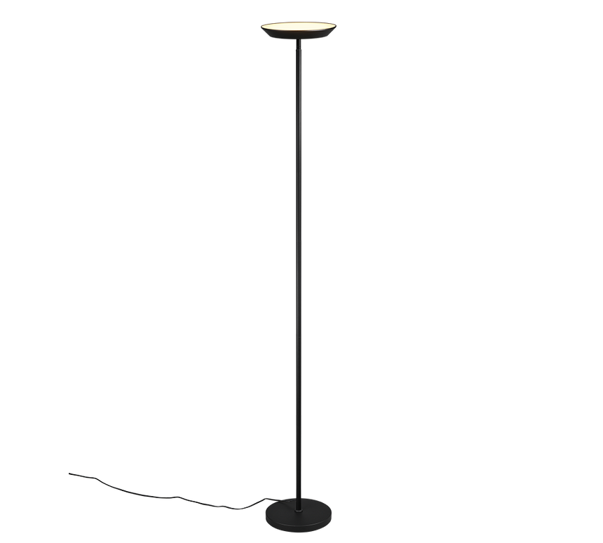 Lámpara de pie Trio Specter LED negro mate 178cm R47841132