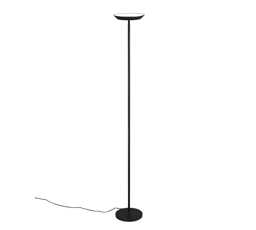 Lámpara de pie Trio Specter LED negro mate 178cm R47841132