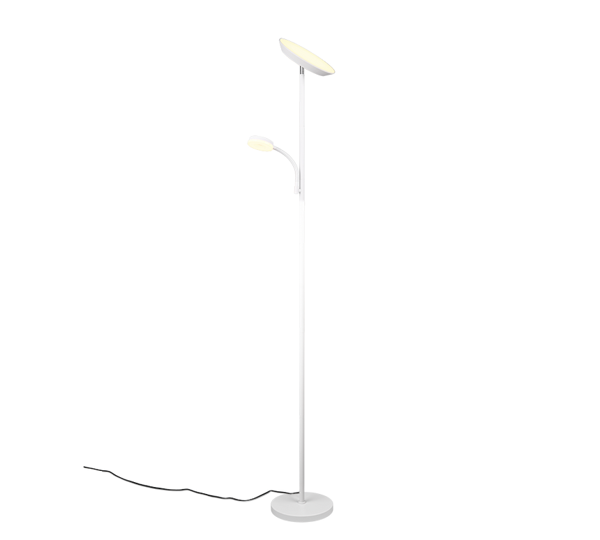 Lámpara de pie Specter Trio blanco LED regulable 47842131