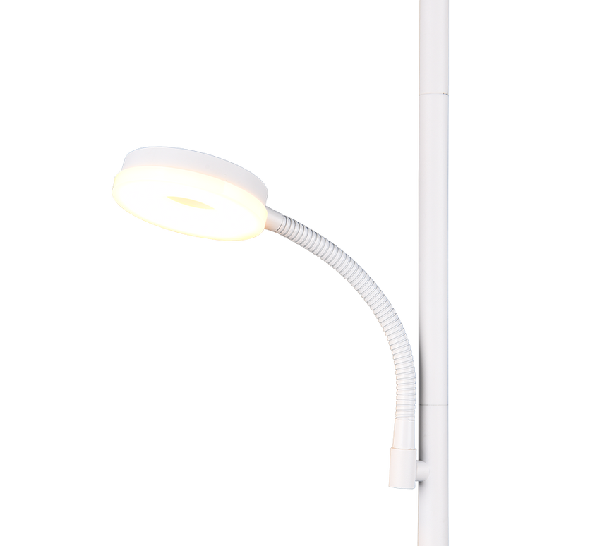 Lámpara de pie Specter Trio blanco LED regulable 47842131