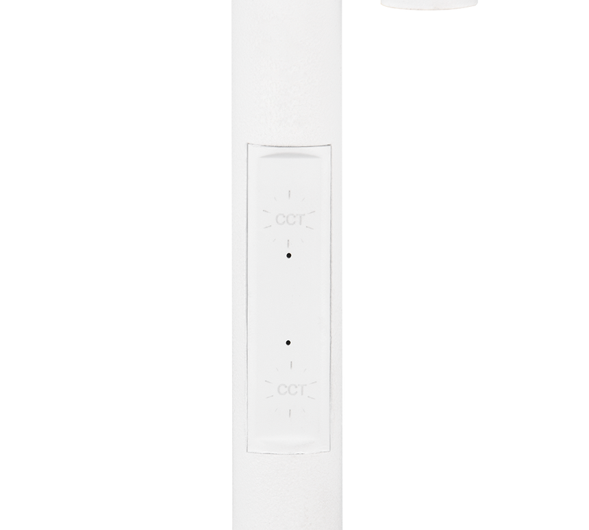 Lámpara de pie Specter Trio blanco LED regulable 47842131