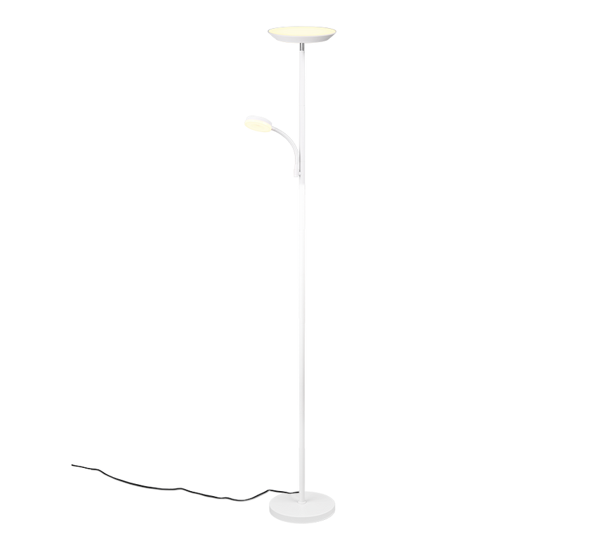 Lámpara de pie Specter Trio blanco LED regulable 47842131