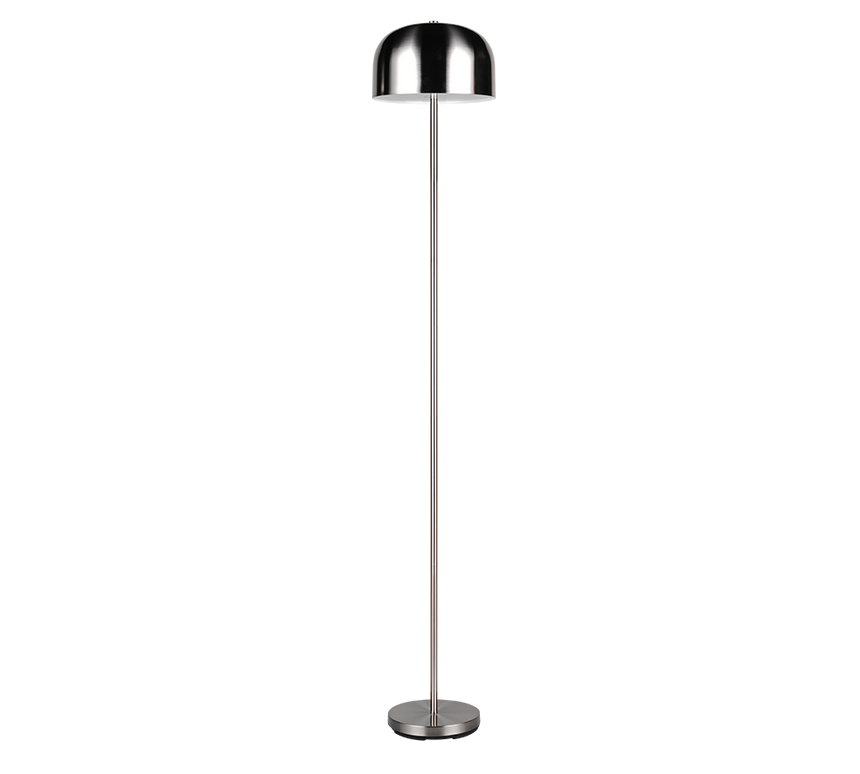Lámpara de pie Trio Jeff LED níquel mate táctil 3000K 147cm R49151107