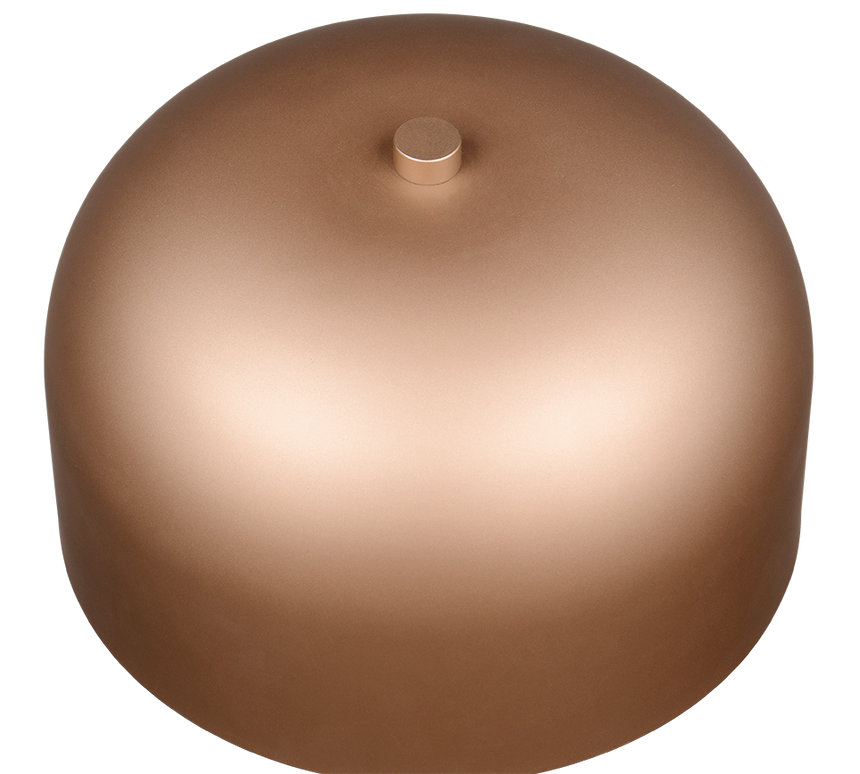 Lámpara de pie Trio Jeff LED marrón café táctil 3000K 147cm R49151165