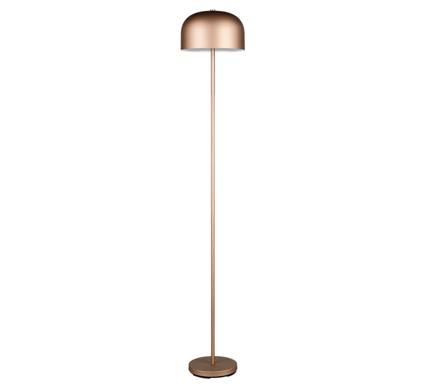 Lámpara de pie Trio Jeff LED marrón café táctil 3000K 147cm R49151165