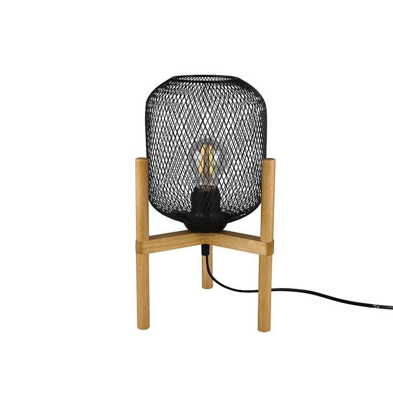 Trio Calimero Metal Table Lamp Black Mat R50561032