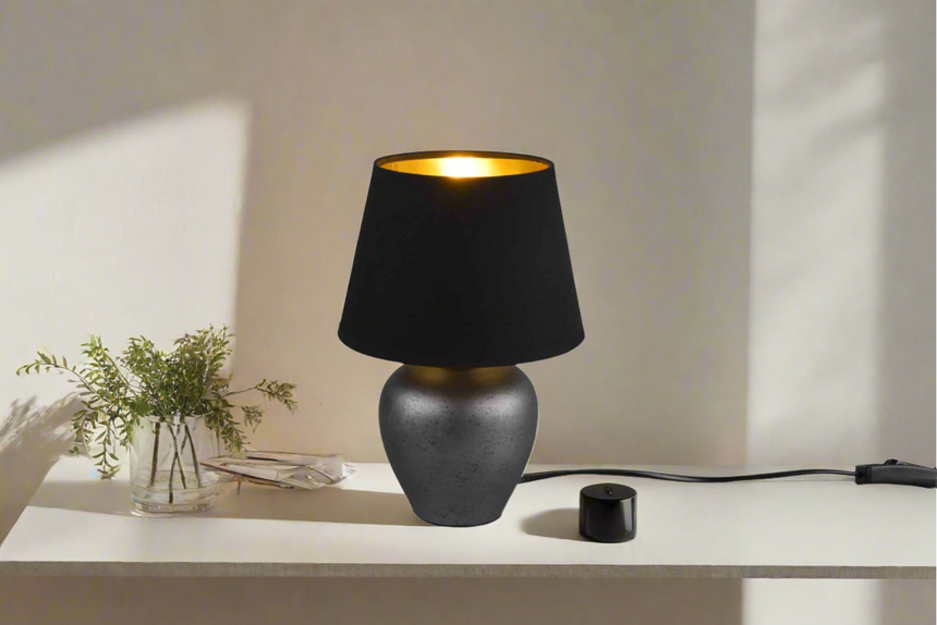 Trio Abby Sobremesa de cerámica níquel antiguo R50601002