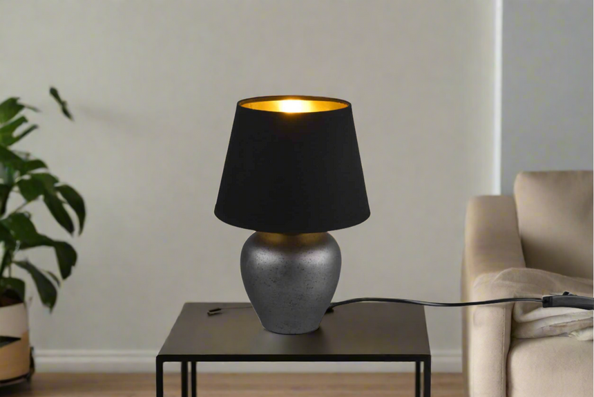 Trio Abby Sobremesa de cerámica níquel antiguo R50601002