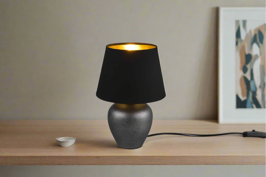 Trio Abby Sobremesa de cerámica níquel antiguo R50601002