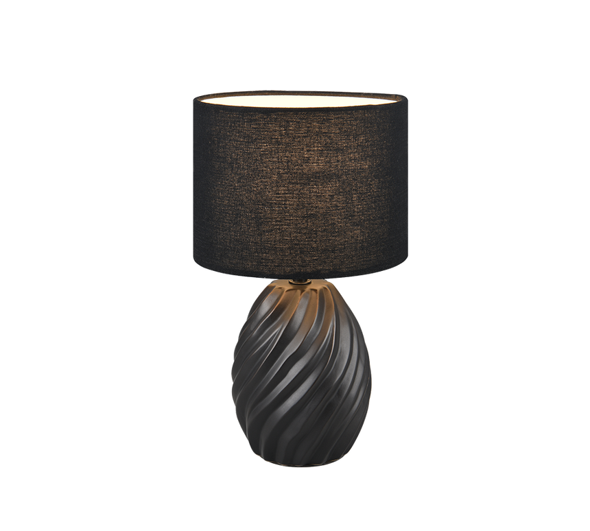 Lámpara de sobremesa Trio Melva LED negro mate 2700K 31cm R51771032